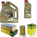 Produktbild Filter Set Inspektionspaket 6 Liter Motoröl Castrol EDGE Titanium FST 5W-30 LL MANN-FILTER Luftfilter Ölfilter