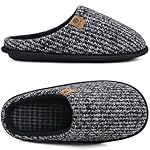 ONCAI Mens Cozy Memory Foam Scuff Slippers Slip On Warm House Shoes Indoor/Outdoor with Best Arch Support - Image 4