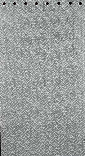 Image of Room Darkening Curtains for Door & Windows, Living Room, Bedroom, Eyelet, Parda, Printed, Pack of 1, Grey, 4 x 9 Feet
