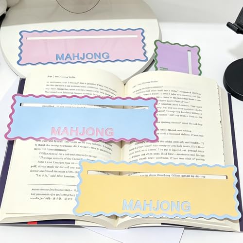 4 Cartas guía Mahjong para localizar líneas coloridas miniatura 6