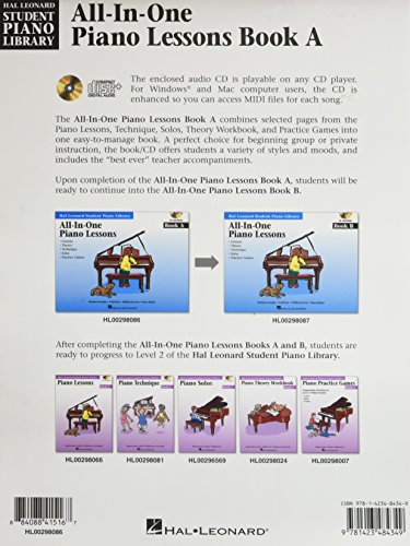 All-In-One Piano Lessons: Book a