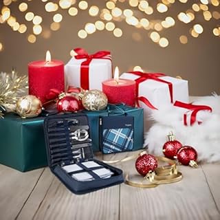 Vogano Picnic Backpack Accessories for 4 - Includes 26 Pcs, Portable Travel Utensils with Case, Reusable Camping Cutlery Plates, Stainless Steel of Spoons and Forks, for Hiking, Camp