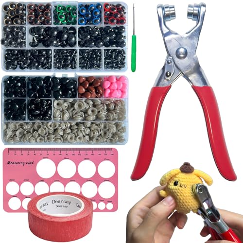 Deersay Metal Safety Eye Tool, Crochet Tools for...