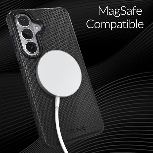 Image of Crave for Samsung Galaxy S26 Plus Case, Compatible with MagSafe Shockproof Protection Dual Layer Case for Samsung Galaxy S26 Plus (6.7 inch) - Black