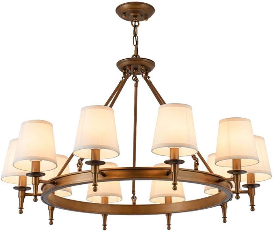 8 Lights Vintage Style Chandelier Flush Mount Adjustable Pendant Light Fixture Lamp Bronze Ceiling Light Fixture for Dining Room,Kitchen,Garage,Bronze,3 Lights