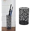 Umbrella Holder for Entryway,Umbrella Stand,Metal Hollowed Freestanding Round Umbrella Holder Organizer Bin,Multifunctional Umbrella Stand Indoor Centerpiece Vase Freestanding for Home (BlackS)