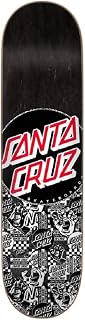 Santa Cruz Flier Collage Dot Skateboard Deck Black 8.125"