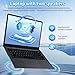 Pryloxen 14.1'' Student Laptop Compute, 8GB RAM, 256GB SSD, Fingerprint Reader, Backlit Keyboard, USB-C Compatible for Win11 Pro Business Laptops 2 Years Warranty