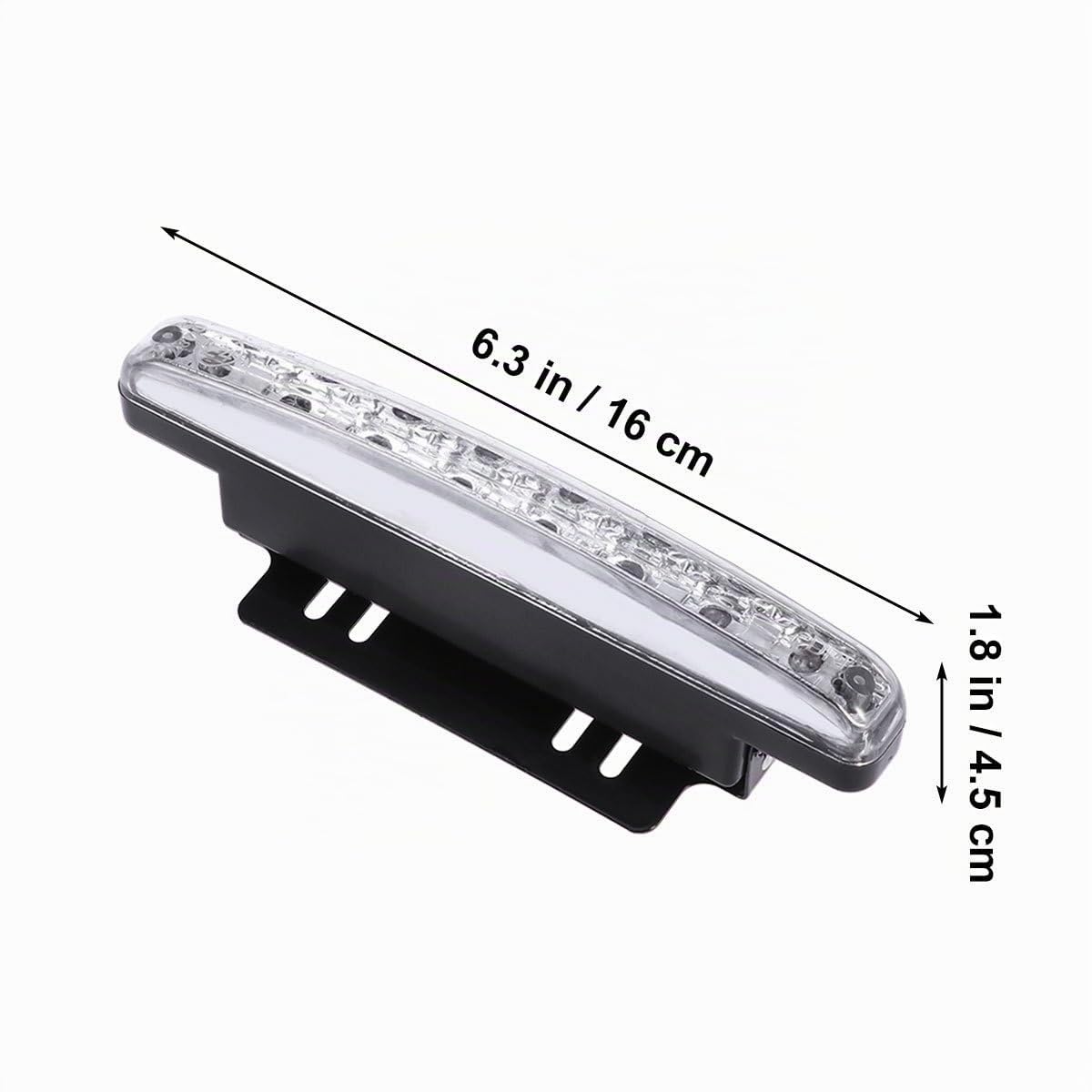 ULTECHNOVO Feux De Jour Led Voiture Drl 8 Led Blanc Lumières De Jour Imperméables Résistantes À La Poussière Et Aux Chocs Installation Facile Pour Véhicules 2 Paires