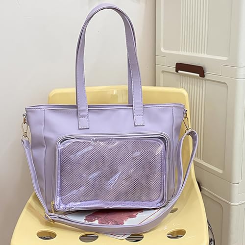Sac de grande capacité transparent résistant à l'eau pour étudiante