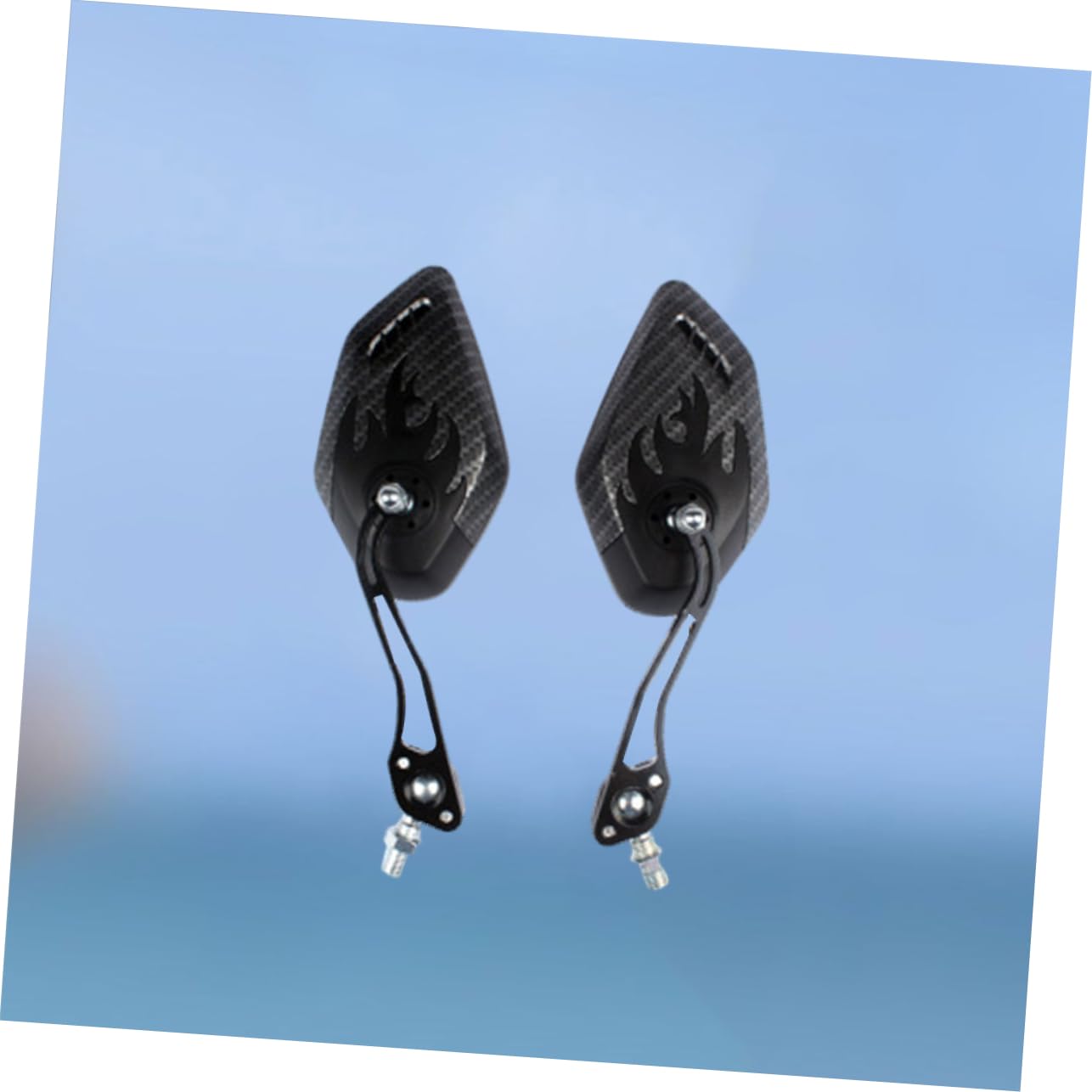 Specchietto Bici da Manubrio, Coppia, 21-23mm, Lega Alluminio e ABS | Specchio da Bicicletta, Angolo Ampio, Regolabile e Ruotabile, Nero, Compatto, Antiurto, Aspetto Elegante