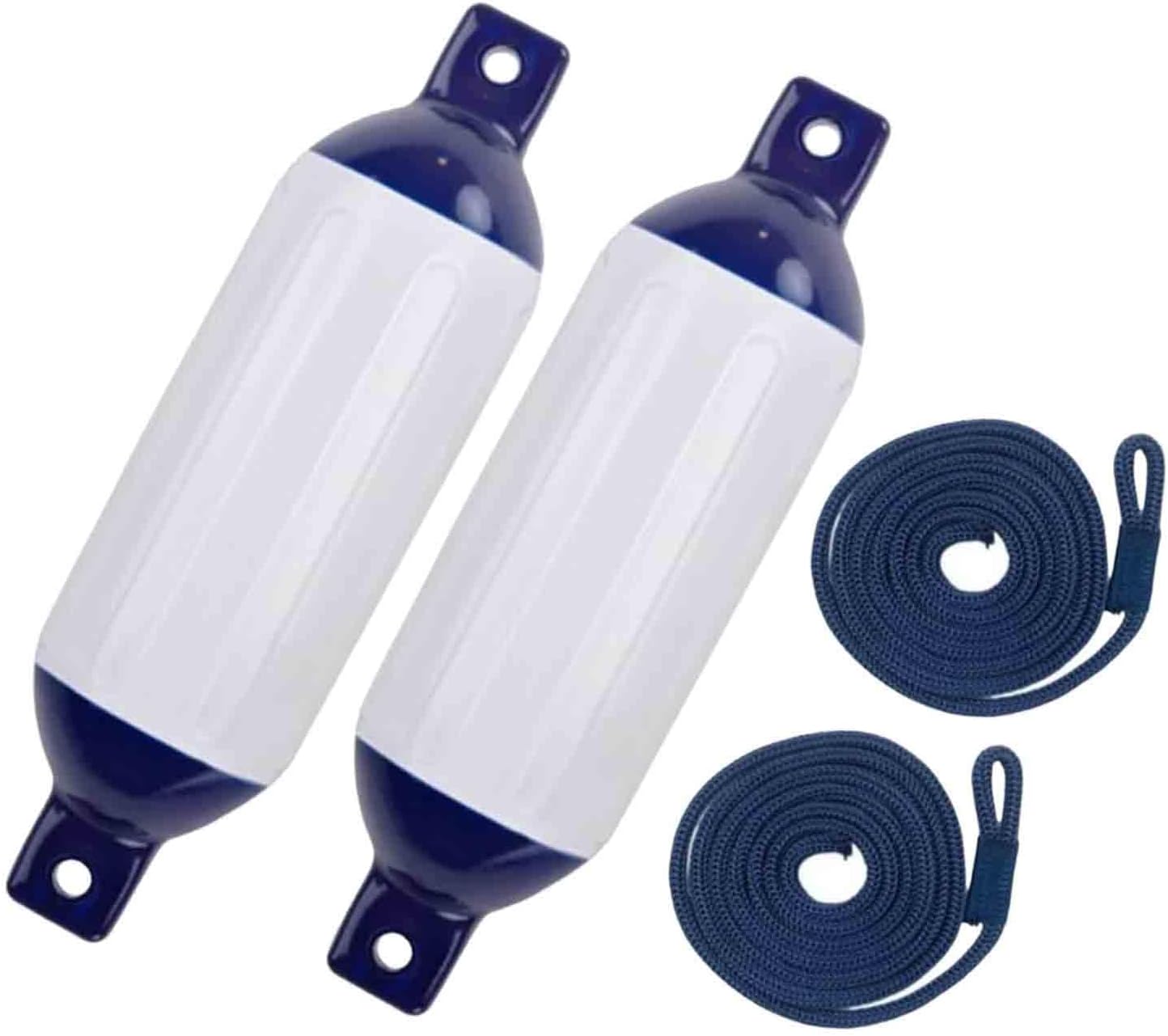 2Pcs Boat Fenders Boat Bumpers Easy Installation,Portable Easy to Use Protective Boat Accessory for Yachts Boats