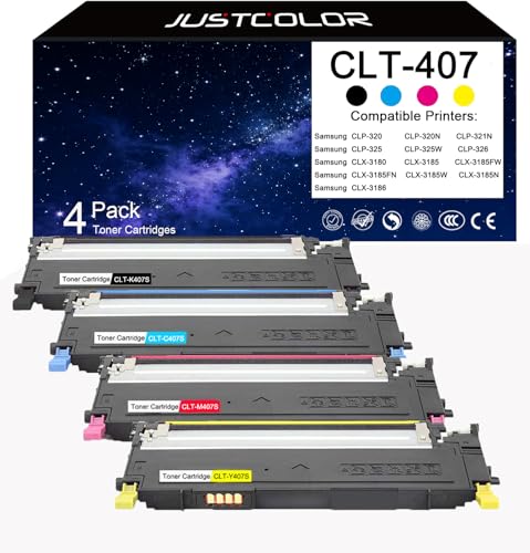 Samsung CLP-320/320N/321N/325/325W/326 Compatible Toner 4 Pack