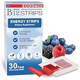 Essential Source Vitamin B12 Strips with B6 and Biotin, 2000 mcg, 30 Count