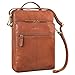 Produktbild STILORD 'Stellan' Schmale Laptoptasche Leder 13,3-14 Zoll Schultertasche Herren und Damen Umhängetasche Businesstasche Retro Notebooktasche Vintage Tasche, Farbe:maraska - braun