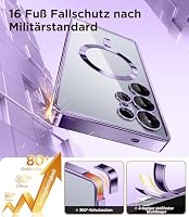 Magnetische Hülle mit Displayschutzfolie für Samsung Galaxy S25 Ultra – Ansicht 6