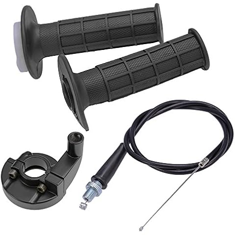 Zreneyfex H01012 Throttle Cable Grip Casing Set for Kawasaki KX 60 65 80 85 100 125 250 KLX110 1974-2012 Cover