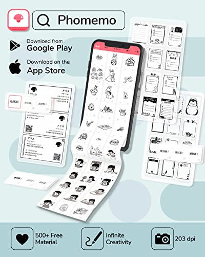 Memoqueen Mini Pocket Printer T02 Sticker Printer-Bluetooth Thermal Photo Printer Mini Portable Pocket Printer, Great For Diy Journal, Memo, Sticker And Notes,Compatible With Ios & Android, White #TOP5