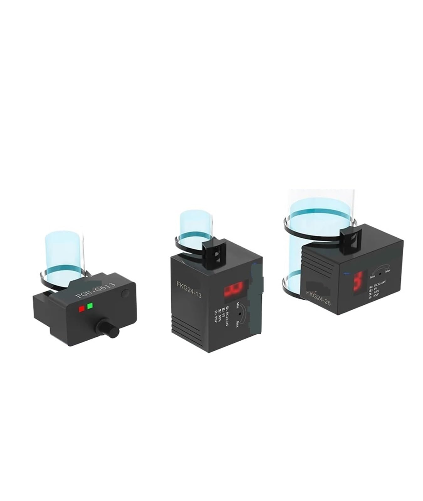 Sensor de Nivel de tubería Capacitivo sin Contacto Que detecta el Nivel de Agua, Interruptor de proximidad for Nivel de Aceite, detección bajo(FGU-G613N NPN)