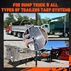2Pcs Heavy Duty Steel Tarp Tool Mounting Bracket for Dump Truck Tarp System - 7