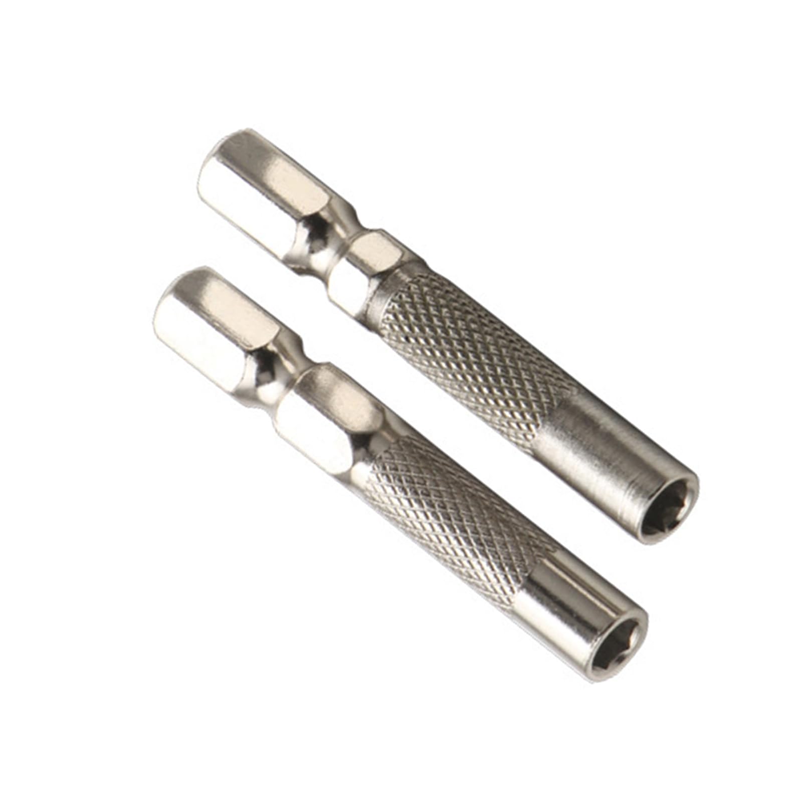 2Pcs 6.35mm to 4mm Socket Screwdriver Adapter for Professional Technicians and Projects Screwdriver Bit Adapter