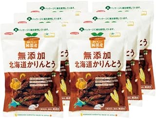 [公式] 無添加 北海道 かりんとう 国産 プレゼント付き まとめ買い 黒糖 大容量 おやつ お菓子 北海道 和菓子 手土産 ノースカラーズ Northcolors (100g, 6個)