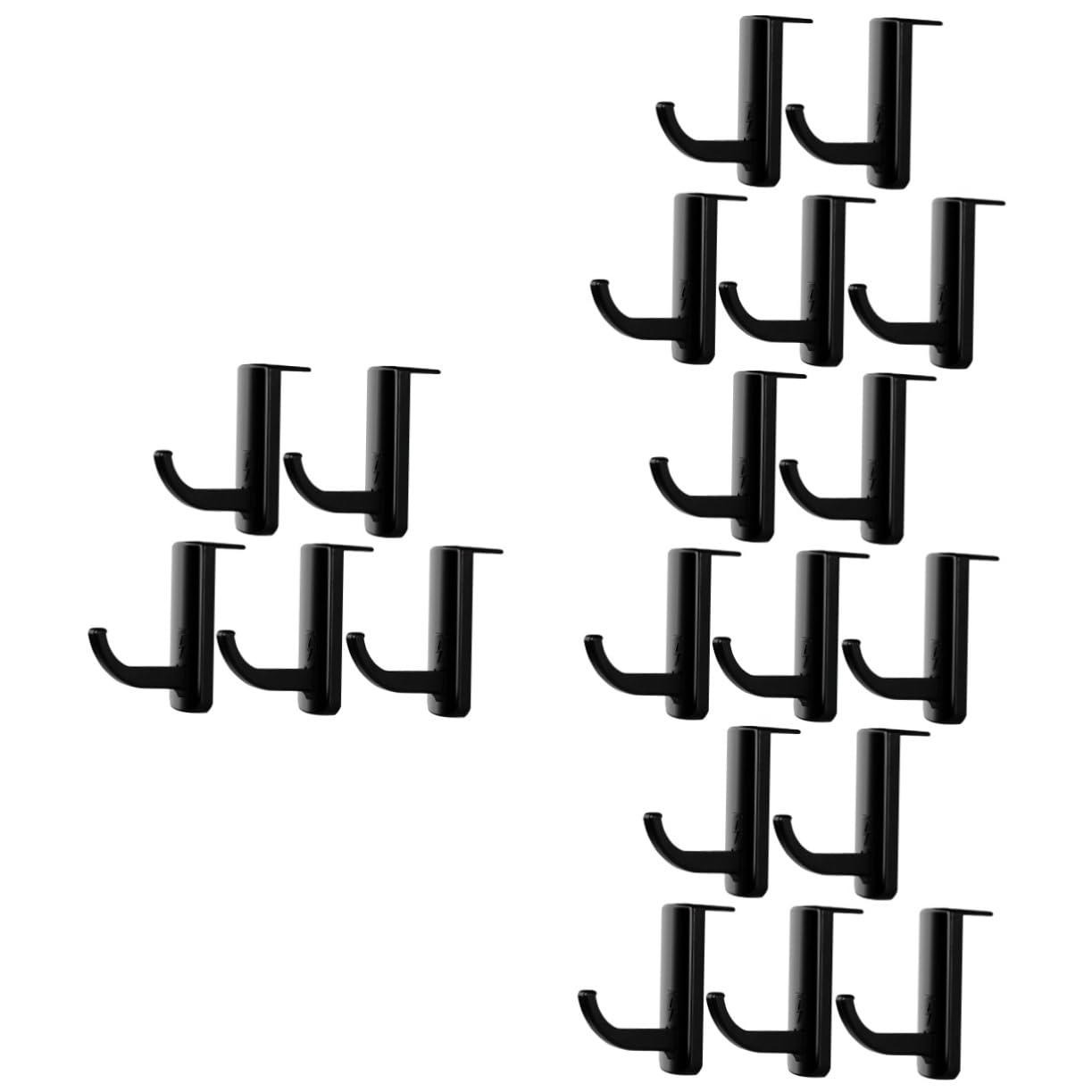 20piezas Soporte Para Auriculares De Plástico Sin Perforación Colgador De Auriculares Multiusos Para Monitor y Escritorio De Adhesivo Fuerte Compatible