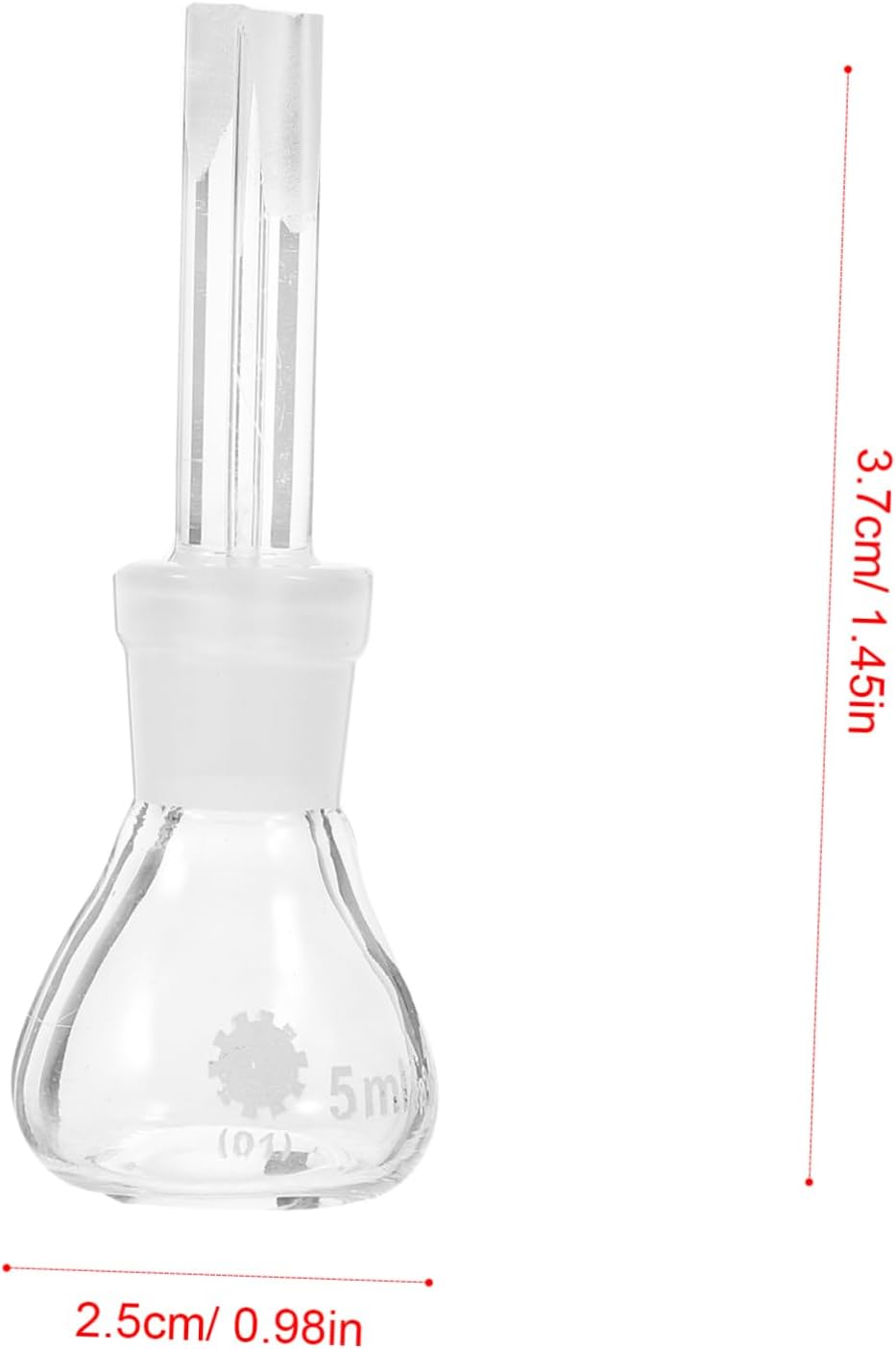 Ipetboom Glass Pycnometer Bottle with Stopper Lab Density Measurement Flask for Liquid Specific Gravity Testing in Industrial Agricultural and Educational Use