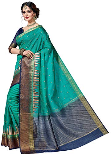 Image of MSRETAIL Silk Saree with Blouse Piece
