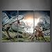 First Wall Art - Dinosaur Openmouth with Cub Wall Art Painting Pictures Print On Canvas Animal The Picture for Home Modern Decoration