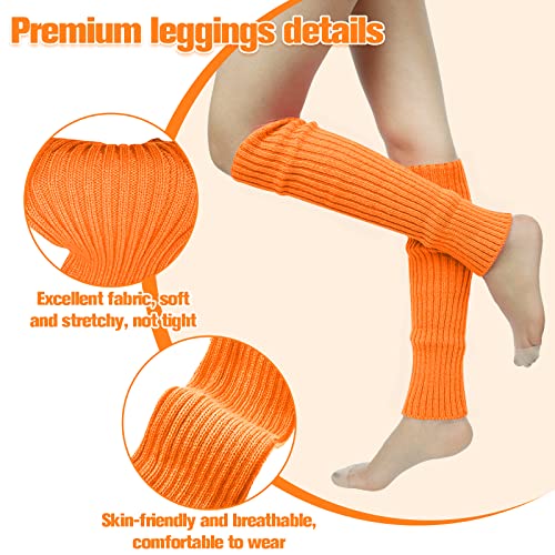 SPOKKI Leg Warmers Fishnet Gloves Headband Wristbands Neon Set, 80s Women Fancy Dress Costume Accessories - Image 4