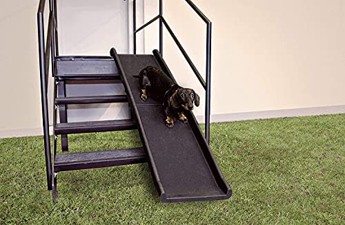 Image of STORE 2508, Folding Dog Ramp for Cars 62x16 Inches, Pet Car Stairs, Vehicle Black
