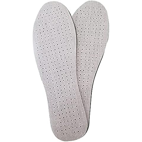 London Heritage Memory Foam Shoe Insoles Replacement for Men and Women Cut to Size Fit Soft Comfortable Absorb Moisture Breathable - 1 Pair Cover