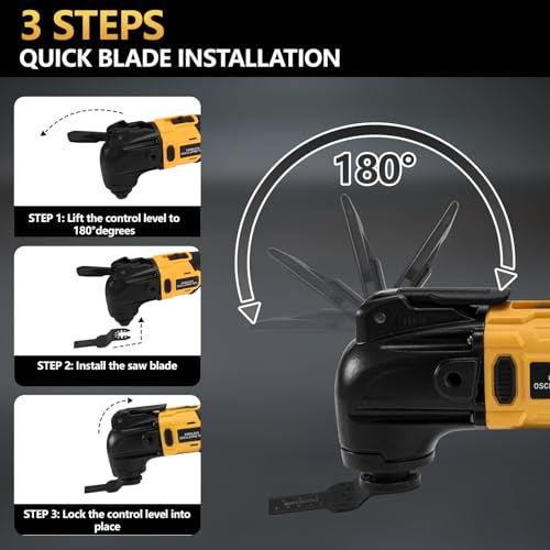 Outil multifonctions sans balais 20V avec 23 accessoires haute performance