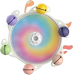 Interactively Bird Training Rotating Wheel Designed with Bites and Motion Activated Sound Effect Safe Bird Entertainment Wheel