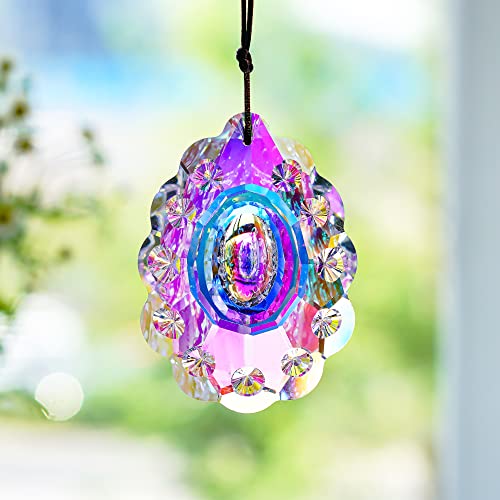 H&D HYALINE & DORA 76mm Colorful Crystal Peacock Prism Sun Catcher Rainbow Pendants Maker - Image 4