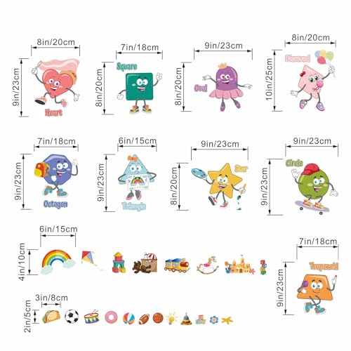 Vinilos Decorativos Educativos Formas para Niños miniatura 4