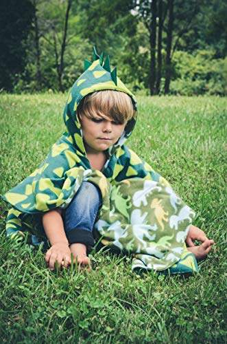 Car Seat Poncho Toddler Boy Blanket Green Dinosaur Warm Safe Use Over Seat Belts Baby Toddler With Spikes Costume #TOP2