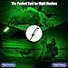 Hog Lights for Night Hunting, 12000LM Solar Green Hunting Light with Remote, Motion Sensor and Waterproof, Hog Light for Predator Coyote Hog Deer Varmint— Perfect Hunting Accessories (2 Pack)