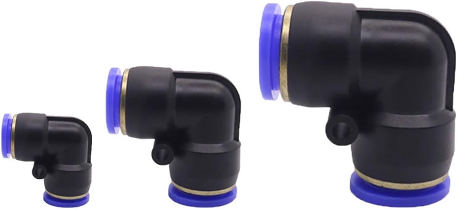 Pneumatic Fitting Pressure Regulator Pipe Throttle Valve Compressor Accessories PV 4mm 6mm 8mm 10mm 12mm 14mm 16mm 10Pcs(PV4)