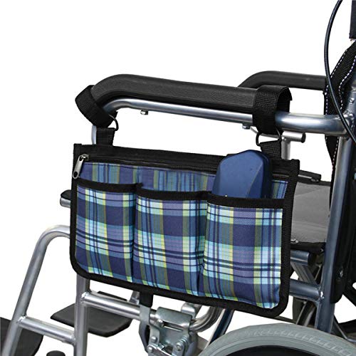 Vansun Wheelchair Side Bag With Large Cup Holder | Larger Sized, Side Bags To Hang On Side With Bright Line Waterproof Fits Walkers, Rollators, Scooters #TOP8