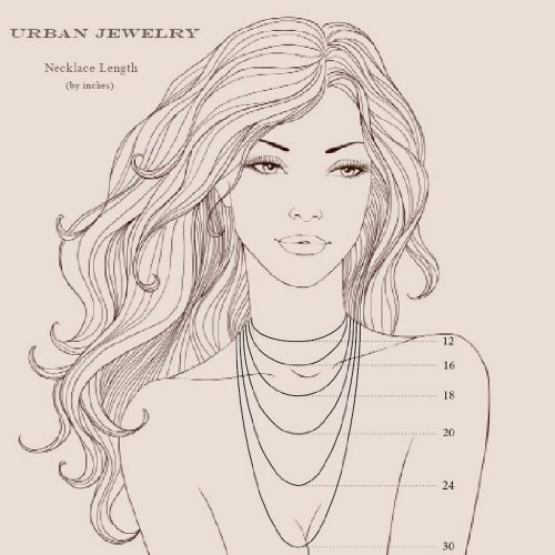 Urban Jewelry Sparkling Women Black Beaded Necklace (Long Necklace - 34-41") #TOP3