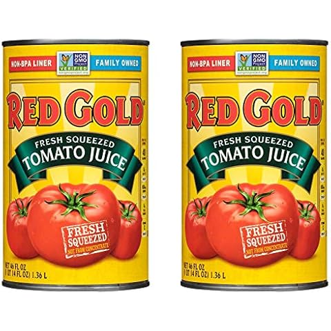 Red Gold Fresh Squeezed Gluten Free Tomato Juice, 46oz Cans (Pack of 2) Cover