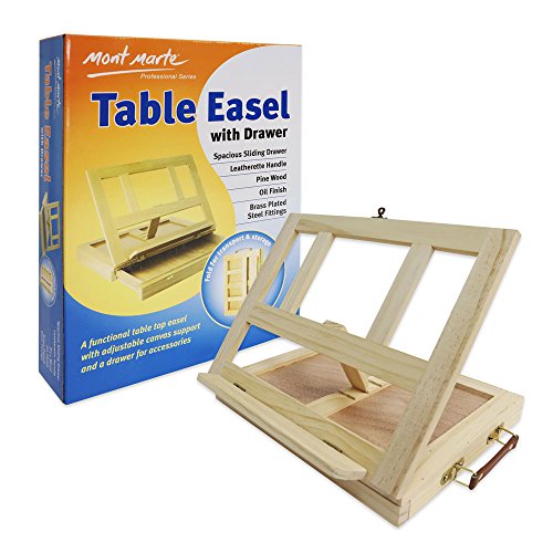 Mont Marte Table Easel w/Drawer - Pine