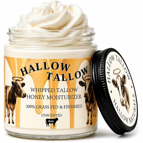 Natrulo Beef Tallow Lip Balm – Natural Tallow Beeswax Chapstick – Hydrating Moisturizer Grass Fed Bison Tallow Balm Lip Care – Soothes Chapped Dry Lips, Sensitive Skin – Long Lasting Vitamin Rich USA-Made 3Pk