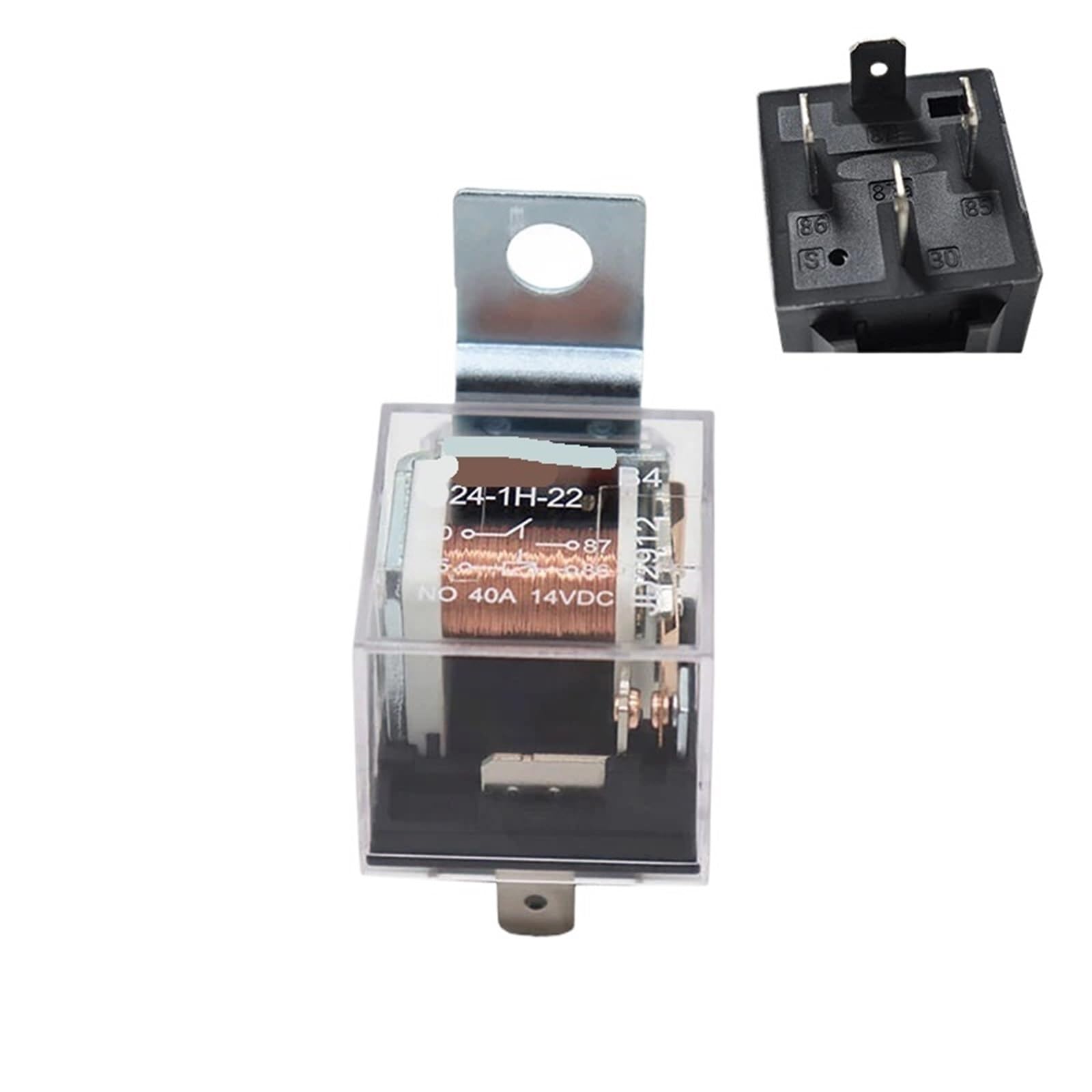 Relais de voiture étanche 4 broches 40A DC 24V haute durabilité