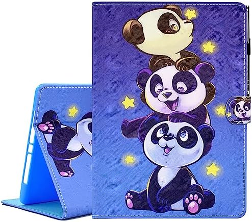 KEROM Case for iPad 6th/5th Generation iPad 9.7 Inch Case 2018/2017, PU Leather Stand Folio Cover Case for iPad 9.7 inch/iPad Air 2/Air 1, with Auto Sleep/Wake, Pen Loop Holder, Card Slots - Space Cat