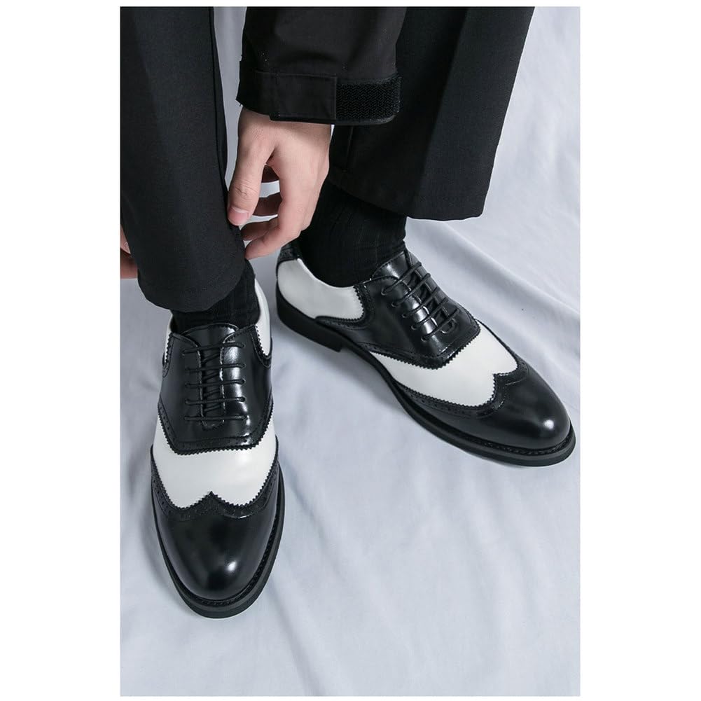 Scarpe Eleganti da Uomo Brogue Comode Classiche Stringate Oxford