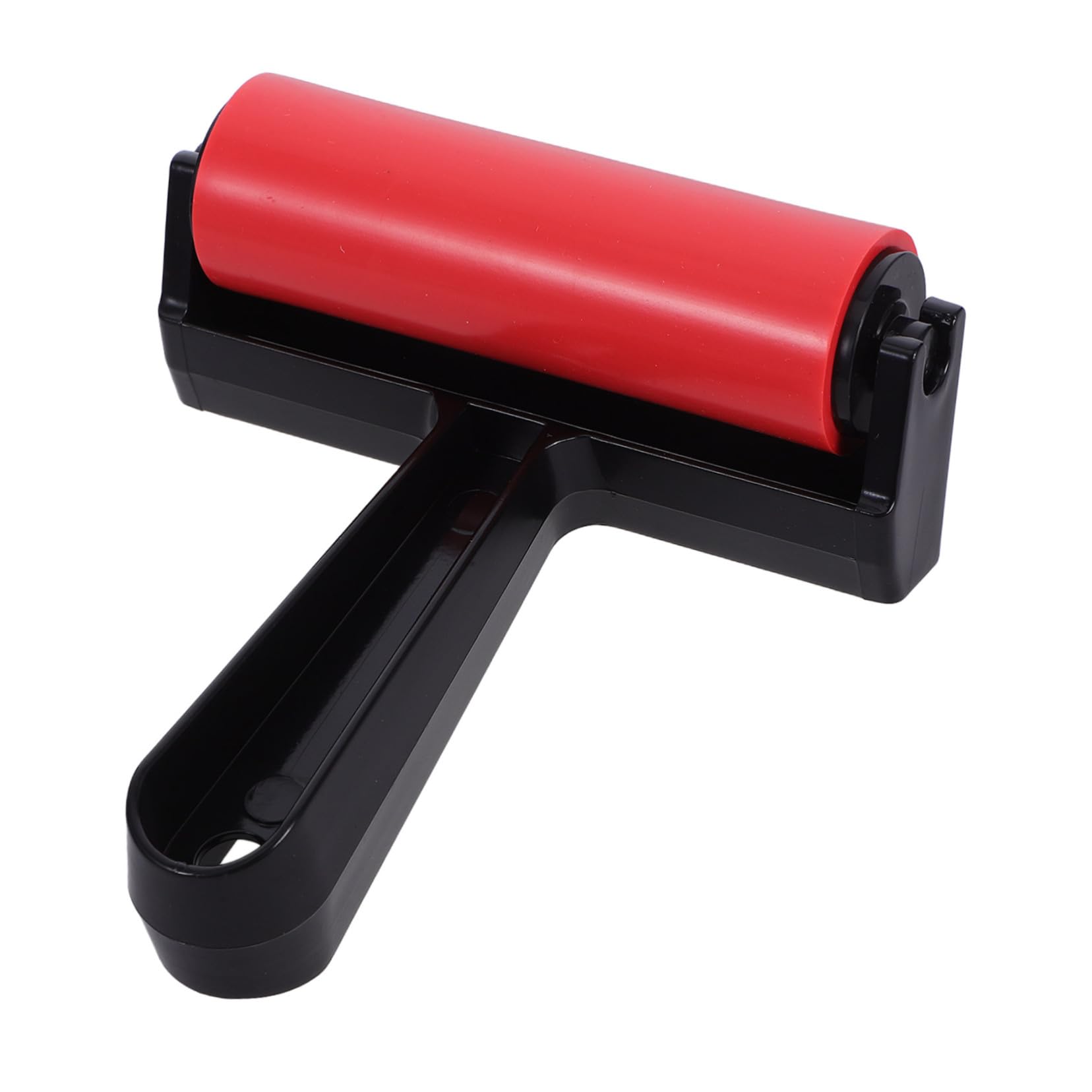 HOODANCOS Manual Roller Paint Brush for Printmaking Stamping Gluing Small Hard Handheld Roller for Art Supplies