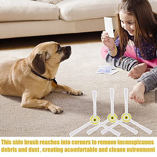 Side Brush 3-Armed For Irobot Roomba 500 600 700 Series 550 560 630 650 Replacement Parts Vacuum Cleaner Accessories - 3 Pack #TOP6